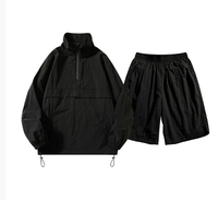 Ensembles de shorts personnalisés pour hommes Ensemble de shorts en nylon Ensemble de shorts coupe-vent