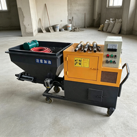 Machine polyvalente de pulvérisation de mortier de ciment de petite taille 4 mm pour la finition des murs et des plafonds des stations de métro