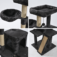 Meilleure vente : Arbre à chat multi-niveaux avec griffoir en sisal, hamac et condo pour chatons de taille moyenne