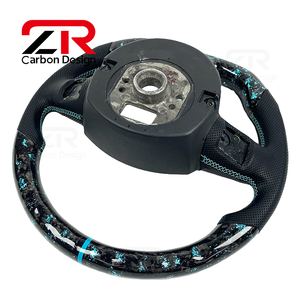 Volante Deportivo de Fibra de Carbono Forjado para Mejora Interior de Automóviles <span class=keywords><strong>Audi</strong></span> S5 RS5 S6 RS6 <span class=keywords><strong>A3</strong></span> A4 A5 S4 RS3 RS4 - Product Image 6