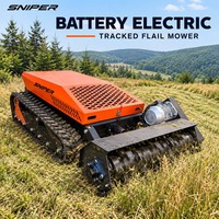 Tondeuse à fléaux télécommandée sur batterie 1200 mm électrique pour vergers en pente