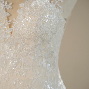 Luxury Tulle Mermaid <b>Wedding</b> <b>Dresses</b> With <b>Court</b> Train Sfy191 - Product Image 2