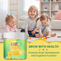 Bonbons gommeux Ausreson OEM pour enfants, Omega 3 6 9 DHA, favorisent la vision, la concentration et la santé cardiaque, booster cérébral Omega 3 DHA pour enfants