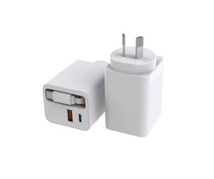 L'usine produit un <span class=keywords><strong>chargeur</strong></span> rapide PD65W 2C1A AU <span class=keywords><strong>avec</strong></span> câble qui peut <span class=keywords><strong>charger</strong></span> simultanément les téléphones mobiles, les ordinateurs et les tablettes - Product Image 2