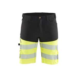 BLAKLADER - 154118119933C62 <b>Hi</b>-<b>Vis</b> <b>shorts</b> stretch Black/Yellow - EAN 7330509692202 <b>HI</b>-<b>VIS</b> WORKWEAR - Product Image 1