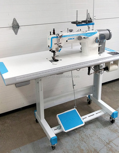 จักรเย็บผ้าอุตสาหกรรมแบบล็อคสติทช์ รุ่น Jack JK-2060 แบบสามเข็ม สำหรับเย็บโซฟาและเบาะรถยนต์ - Product Image 2