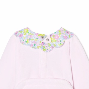 <span class=keywords><strong>Pagliaccetto</strong></span> da bambina con collo floreale in Velour <span class=keywords><strong>9</strong></span> <span class=keywords><strong>mesi</strong></span> in cotone neonato abbigliamento per bambine tutina da 3 a 6 <span class=keywords><strong>mesi</strong></span> pigiama <span class=keywords><strong>pagliaccetto</strong></span> - Product Image 4