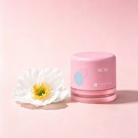 Pot à crème pour bébé à double paroi sans BPA, 30 ml, 50 ml, avec base transparente, pour emballage de crème hydratante pour bébé en marque privée
