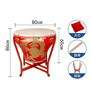 Tambor Tradicional Chino Grande para Danza Folclórica, con Florero y <span class=keywords><strong>Baquetas</strong></span> - Product Image 6