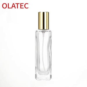 Juego de botellas de perfume portátiles de vidrio personalizadas y profesionales de 30ml/50ml/100ml, recargables, vacías, con atomizador a prueba de fugas. - Product Image 1
