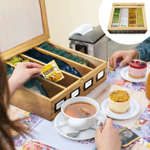 36Cm Large Capacity Dinnerware Organizer For Kitchen <b>Drawers</b> Beige Tableware <b>Storage</b> <b>Box</b> - Product Image 3