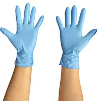 Guanti in Nitrile blu senza polvere all'ingrosso con guanti in NItrile monouso di alta qualità