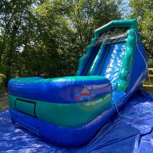 Tobogán Acuático Inflable Azul Verde <span class=keywords><strong>con</strong></span> <span class=keywords><strong>Piscina</strong></span>, Tobogán Inflable Comercial para Niños para Fiestas de Verano y Diversión al Aire Libre - Product Image 3