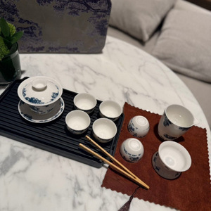 Wholesale Blue Tiger Porcelain Coffee Tea Ceramic <b>Cups</b> Bone China Coffee Tea <b>Cup</b> <b>Set</b> for Gift - Product Image 2