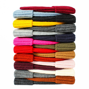 Acrylic Len Dệt Kim Mũ Bán Buôn Tùy Chỉnh Dệt Kim Mũ Logo Ấm Beanie Với Tùy Chỉnh Thêu Của Nam Giới Crochet Mũ Mùa Đông - Product Image 2