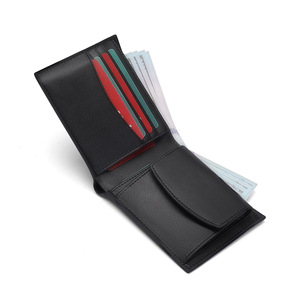 <b>Men</b> Solid Color <b>RFID</b> <b>Wallet</b> Black Minimalist Design Multi Functional Everyday Use - Product Image 1