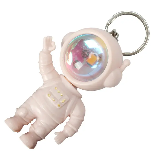 Mini Astronaut Key Chain with Sunset Light Space Astronaut Sunset Projector Keyring Car Bag Pendant