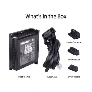 Controlador de Motor MOONS Serie MSST, Voltaje: 24-48V, Corriente: 0.1-5A, Tipo Básico, Comunicación RS-232 - Product Image 4