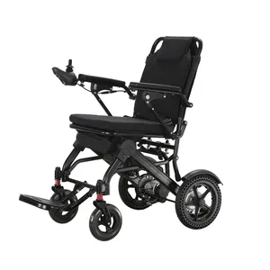 Portable Lightweight Power Wheelchair Black Electric Wheelchair for Elderly