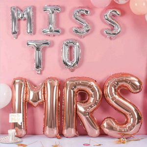 Ballons géants en feuille métallique de <span class=keywords><strong>34</strong></span> pouces - Décorations alphabétiques or/argent/violet pour anniversaires, fête des mères, Halloween et autres événements - Product Image 1