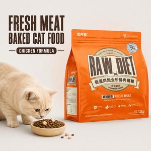 Nourriture sèche pour chats, formule poulet, haute teneur en protéines, <span class=keywords><strong>croquettes</strong></span> complètes, cuite au four, marque privée OEM. - Product Image 1