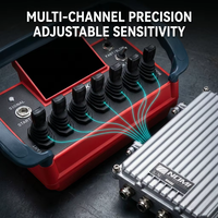 Mini-clavier radio BODII robuste à 7 joysticks, DC 12-24V, IP67, 433 MHz, étanche et antichoc en plastique pour engins de forage sur chenilles