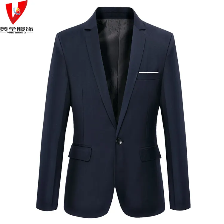 luxury clothing manufacturers custom men's dress jacket Slim Solid Color Business Office formal Large Size mens suit jacket