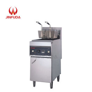 380V 18KW Restaurant Commercial Fournitures Alimentaire Machine 28L Électrique Debout Friteuse pour Pommes De Terre Chips Frites <span class=keywords><strong>Poisson</strong></span> - Product Image 1