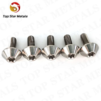 TITST M6X12/15/20/25mm Allen payung kepala baut Titanium sepeda motor baut sekrup cakram segi enam kepala sekrup