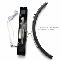 Lampe demi-lune réglable de 28 pouces à fixation au plafond, idéale pour les extensions de cils, la photographie, les tatouages, les soins du visage et les salons de beauté - Meilleure vente