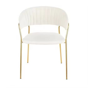 <span class=keywords><strong>Chaise</strong></span> <span class=keywords><strong>de</strong></span> loisirs en fer <span class=keywords><strong>de</strong></span> style nordique minimaliste, vente en gros d'usine, pour cafés et salons <span class=keywords><strong>de</strong></span> manucure, avec accoudoirs, dossier et tabourets <span class=keywords><strong>de</strong></span> maquillage - Product Image 2