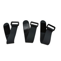 Bracelet personnalisé en polyester/nylon coloré avec fermeture auto-agrippante, imperméable, élastique, brodé sur une seule face, avec adhésif puissant, Zhisheng