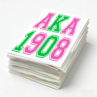 T-shirts personnalisés écologiques brillants en gros avec logo pour impression sérigraphique, papier HTV, transfert thermique, motifs alphabétiques, transfert à chaud
