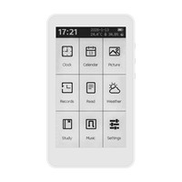 HamGeek M3 Pembaca E-Book Portabel Layar Sentuh 3,7 inci E-Paper Layar E-Ink dengan Lampu Latar 10 Tingkat yang Dapat Disesuaikan dan Jam
