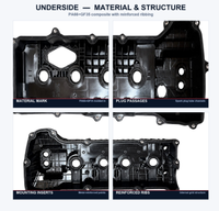 Ensemble de couvercles de soupapes de moteur, 2 pièces, BL3Z6582H DL3Z6582C, pour Ford F-150 3,5l EcoBoost 2013-2016 Expedition 2015-2017 gauche droite