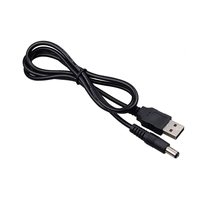 USB auf DC 5,5mm Kabel, USB 2.0 Typ A Stecker auf DC 5,5 x 2,1mm Stecker Stromkabel DC 5V Kabel
