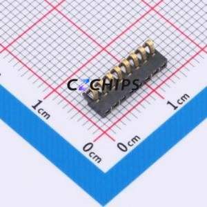 GT-BTP16008-0180B-014B Blade/Spring Contact Battery Connector SMD,P=1.6mm Connector Spring Contact Type 1.6mm 8P Vertical Mount - Product Image 1