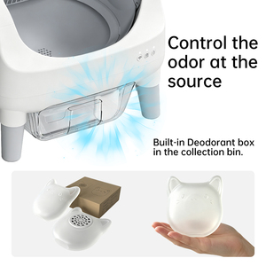 <span class=keywords><strong>App</strong></span>-gesteuerte Smarte Katzentoilette Automatische Abfalltrennung Großer Raum Katzentoilette Quadratisches Design OEM Private Label - Product Image 4