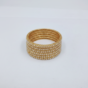 PADMAWATI Private Limited Women's High Quality Luxury Tungsten <b>Gold</b> Plated Multi Color <b>Bangles</b> <b>Set</b> Indian Bridal Engagement Gift - Product Image 2