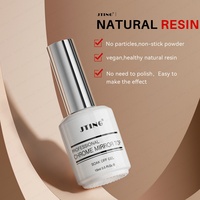 JTING Professionnel Facile à Utiliser Végétalien Résine Naturelle Chrome Magic Mirror Powder Top Coat Gel Polish Sans Poudre Collante OEM Topcoat