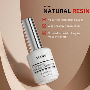 JTING Professionnel Facile à Utiliser Végétalien Résine Naturelle Chrome Magic Mirror Powder Top Coat Gel Polish Sans Poudre Collante OEM Topcoat - Product Image 5