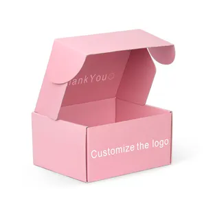 Individueller faltbarer flacher Karton Luxus Gebäck Brot Kuchen rosa Bäckerei Donut Kraftpapier-Schachteln für Kleidung
