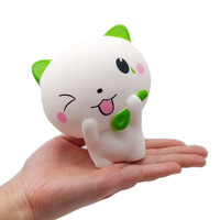 Mainan Kucing Mengedipkan Mata Kawaii, Busa PU Slow Rebound, Squishy, Pereda Stres, Hadiah untuk Anak Usia 5 hingga 7 Tahun, 10cm