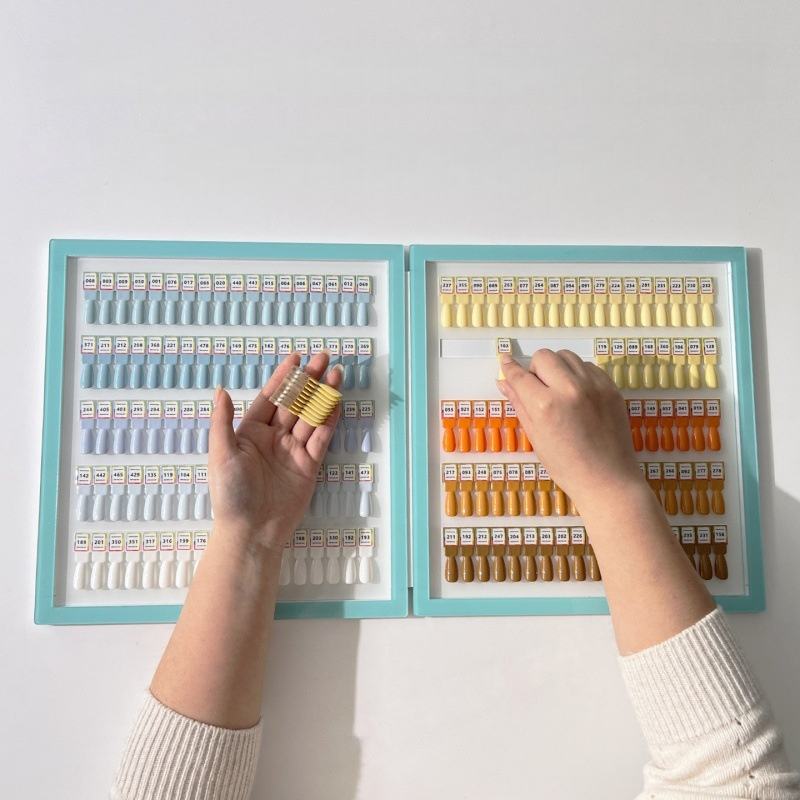 160/180/270 Colors Magnetic Nail Color Display Book Detachable Acrylic ...