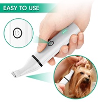 Tondeuse électrique sans fil pour animaux domestiques, Double lame, bruit doux, Rechargeable par USB, pour petits cheveux de chiens et chats