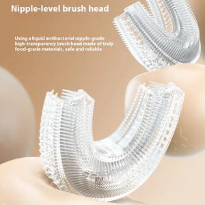 Sikat Gigi Elektrik Bentuk U Kartun Lucu Grosir untuk Anak Usia 3-6-12 Tahun Sikat Gigi Anak Isi Ulang untuk Ekspor - Product Image 2