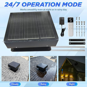 Ventilador <span class=keywords><strong>de</strong></span> Techo con Turbina <span class=keywords><strong>Solar</strong></span> para HVAC, Extractor <span class=keywords><strong>de</strong></span> Calor para Ático, Herramientas <span class=keywords><strong>de</strong></span> Ventilación, Enfriador <span class=keywords><strong>de</strong></span> Ducto <span class=keywords><strong>de</strong></span> 14'', Ventilador Industrial <span class=keywords><strong>de</strong></span> Flujo Axial - Product Image 6