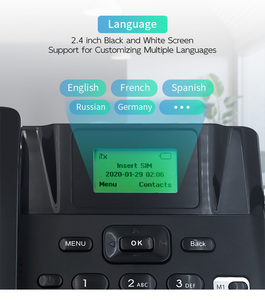 <span class=keywords><strong>Téléphone</strong></span> <span class=keywords><strong>fixe</strong></span> sans fil GSM de bureau JIMI personnalisable OEM/ODM pour hôtels – Fournisseur chinois - Product Image 5