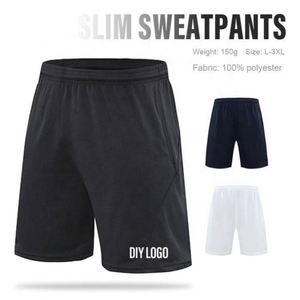 Men's Quick Dry Breathable Anti-Wrinkle Elastic Waist Solid Casual Sports Shorts 100% Polyester Stretch Velvet Custom Logo - Product Image 4