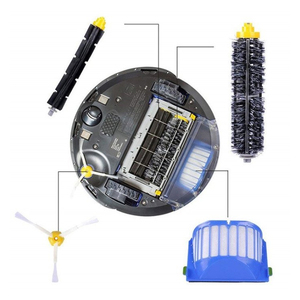 <span class=keywords><strong>Kit</strong></span> d'accessoires de remplacement compatible avec les aspirateurs Irobots Roombas <span class=keywords><strong>600</strong></span>, pièces détachées, brosse principale, filtre HEPA, brosse latérale - Product Image 3
